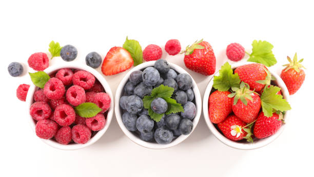 istock berries fruits background.strawberry,blueberry and raspberry 683601362