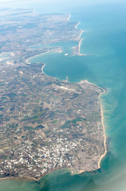 istock Aerial view of end Peninsula Iberica, Spain 683601530