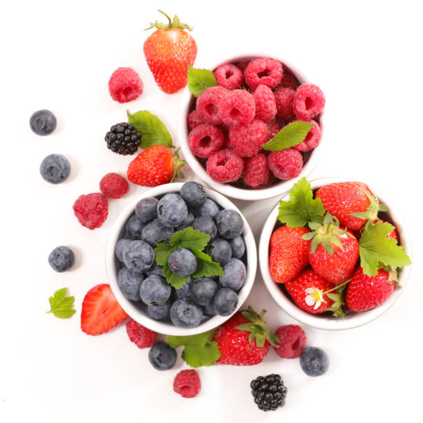 istock berries fruits background.strawberry,blueberry and raspberry 683601704