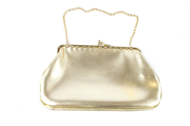 istock Vintage Handbag Purse on White Background 683604636