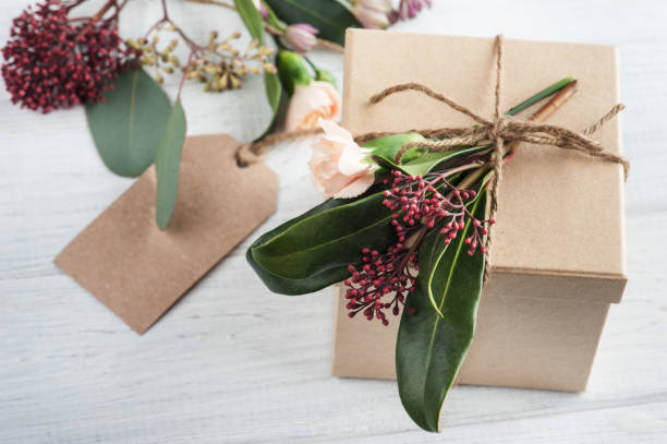 istock Hand crafted gifts and tag 683612442