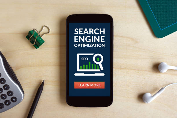 istock SEO concept on smart phone screen on wooden desk 683617406
