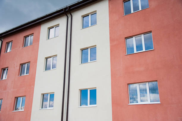 istock Brand new apartment building 683624102