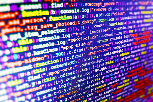 Source Code Closeup Information Technology Website Coding Standards For ...