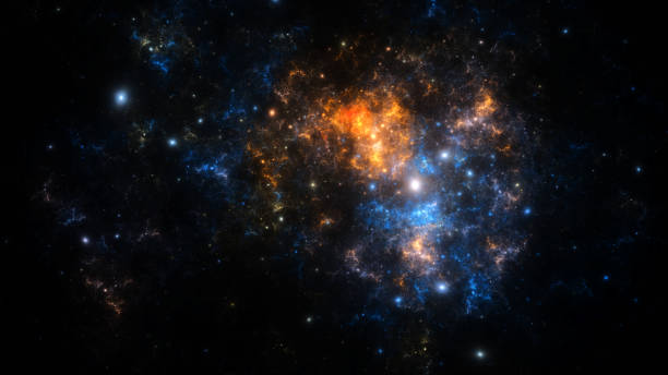 istock Abstract fractal illustration looks like galaxies 683633344