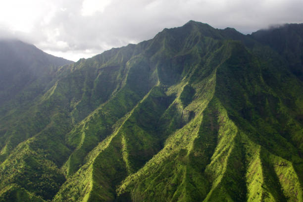 istock Aerial Waialeale volcano, Kauai 683647248
