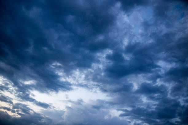 istock Beautiful clouds at sunset after rain as background 683653214
