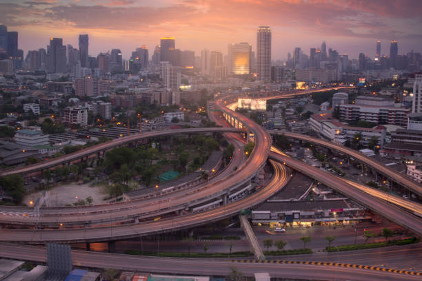 istock Traffic in Bangkok at twilight 683655932