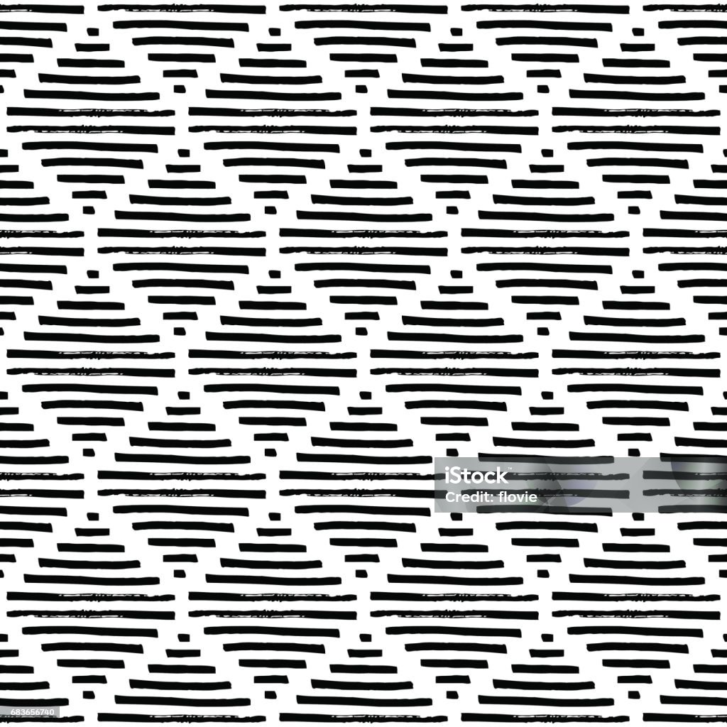 Einfache geometrische Muster. Schwarz / weiß Ornament. - Lizenzfrei Muster Vektorgrafik