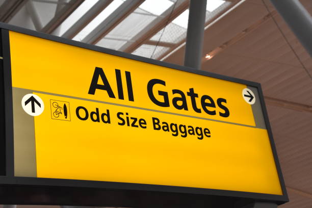 istock Directional signs at airport 683663048