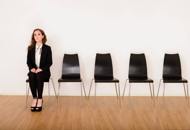 istock Business woman waiting for her turn 683670986