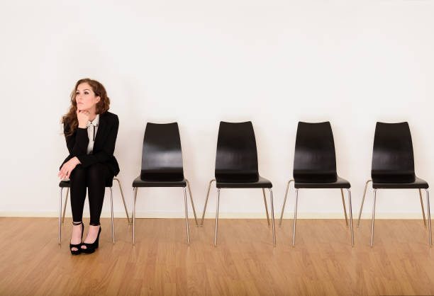 istock Business woman waiting for her turn 683671032