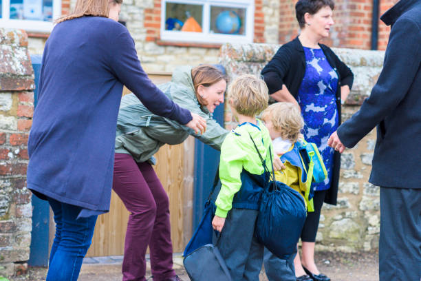 1 800 Parent Picking Up Child From School Stock Photos Pictures 1 800 Parent Picking Up Child From School Stock Photos Pictures