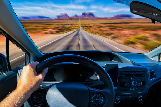 istock Driving to the mountains 683687428