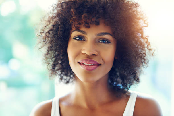 istock Attractive black girl smiling at camera 683688440