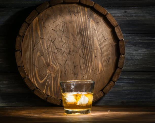 istock whiskey on a wooden 683695250