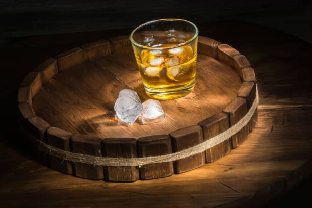 istock whiskey on a wooden 683695586