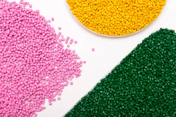 istock The plastic granules. Polymeric dye isolated on white background. 683700018