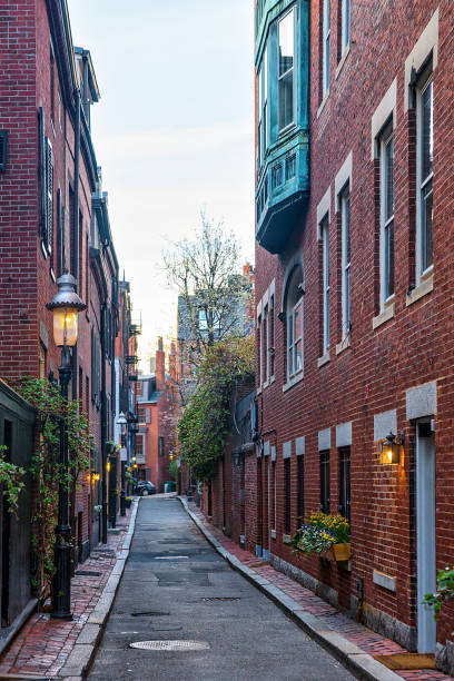 istock Backyard at Beacon Hill neighborhood downtown Boston MA 683708942