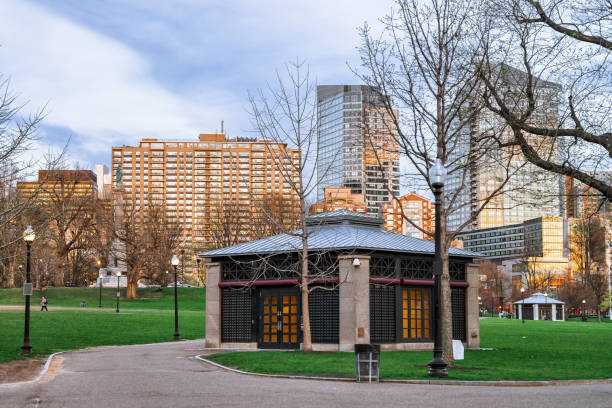 istock Boston Common public park with people in downtown Boston MA 683708968