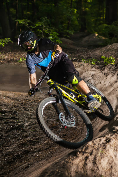 istock Man on mountain bike 683719388