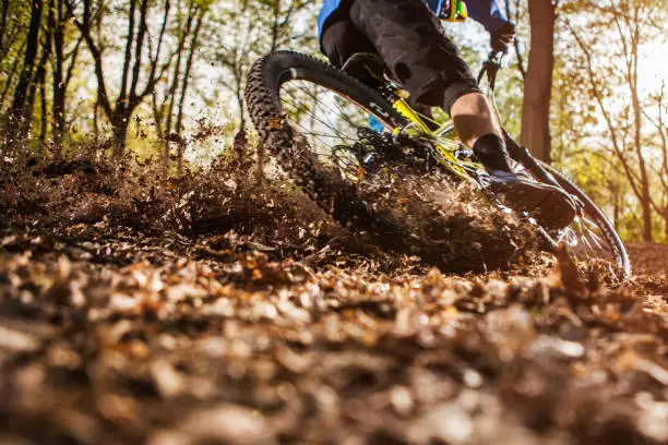 Photo of man riding a mountain bike