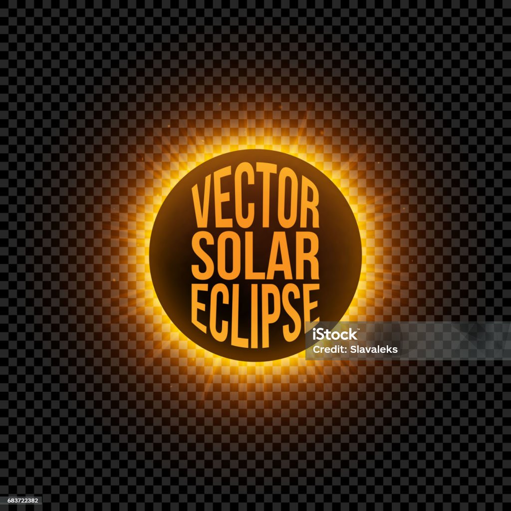 Vector Solar Eclipse Graphic Element Stock Illustration - Download ...