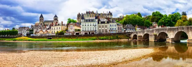 Photo of Travel in France- pictorial medieval town Saint-Aignan, in Loire valley region