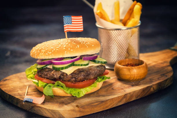 istock Burger for 4th of July 683733410