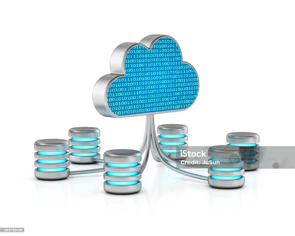 Database Cloud Storage R Digital Cloud And Database Storage Stock Photo - Download Image Now ...