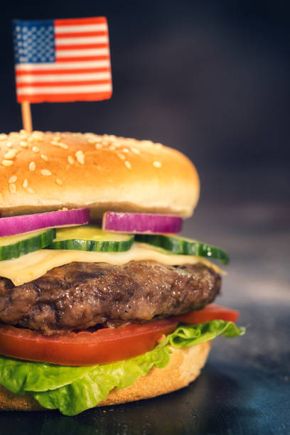 istock Burger for 4th of July 683736488