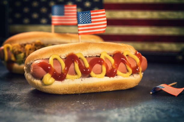 istock American Hotdog for 4th of July 683736498
