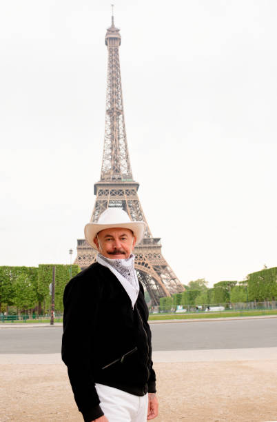 istock Cowboy in Paris at the Eiffel Tower 683736654