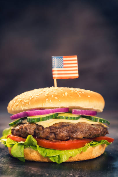 istock Burger for 4th of July 683736776