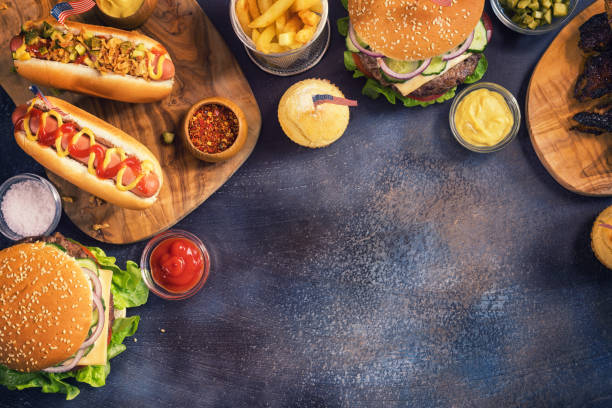 istock Picnic Table to Celebrate 4th of July 683743976