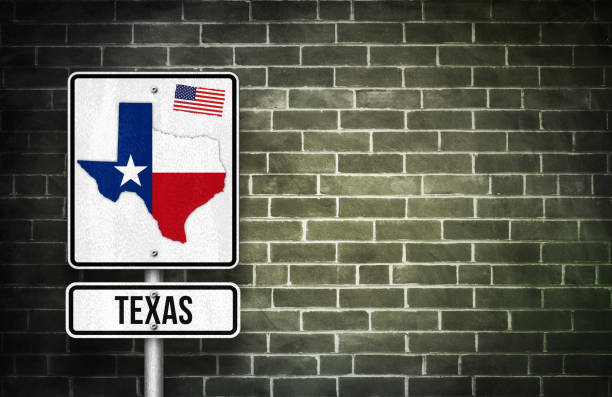 istock Texas street sign - lone star state america 683746612