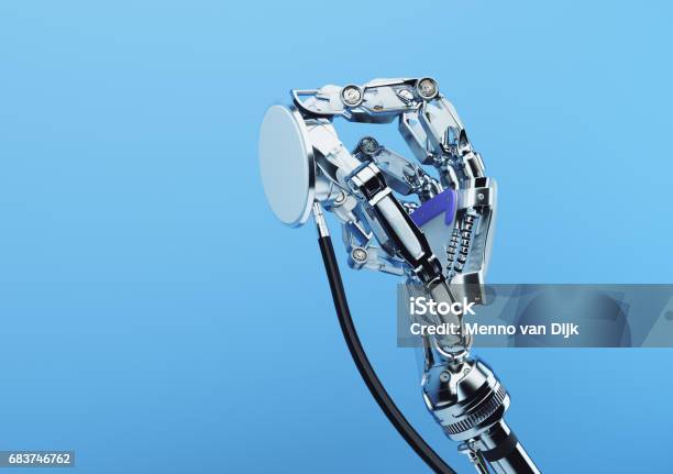 Listentome Stock Photo - Download Image Now - Robot, Doctor, Healthcare And Medicine