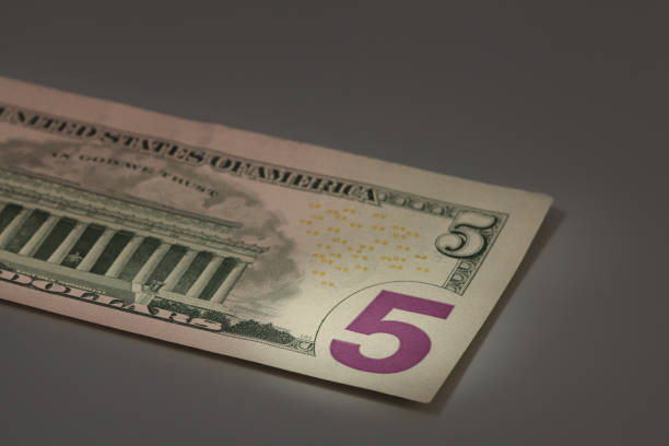 istock number 5 on american dollar bill 683747136