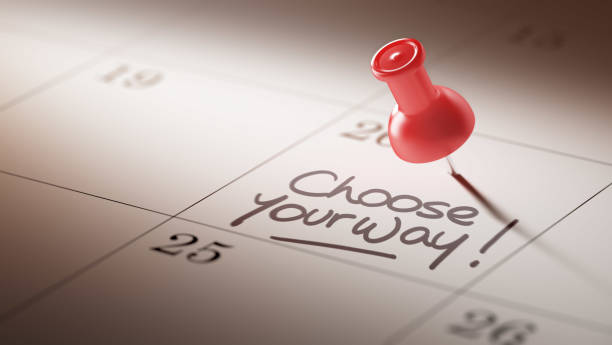 istock Calendar Concept with a red pin 683755108