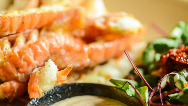 istock Lobster seafood in restaurant on plate 683755208