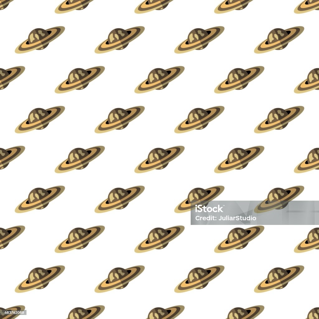 Satern Pattern Saturn Pattern Seamless Stock Illustration - Download Image Now ...