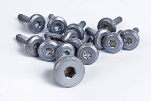 istock Bolts closeup on white background 683763180
