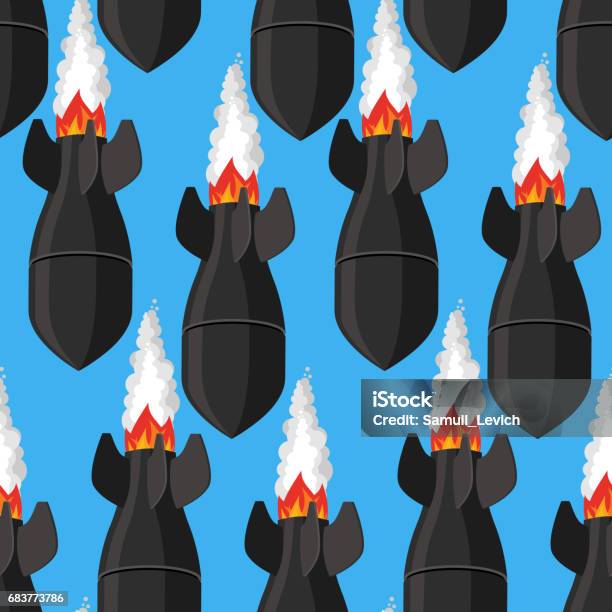 Ba Bomb Pattern Air Bomb Seamless Pattern Fighting Rocket Background Military Bomb ...
