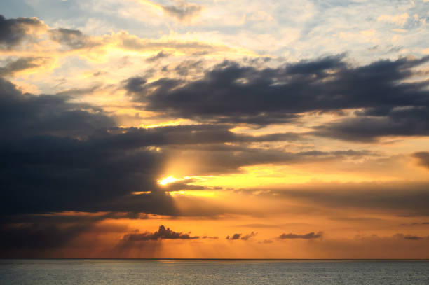 istock Sunset over sea at Montego Bay, Jamaica. 683787630