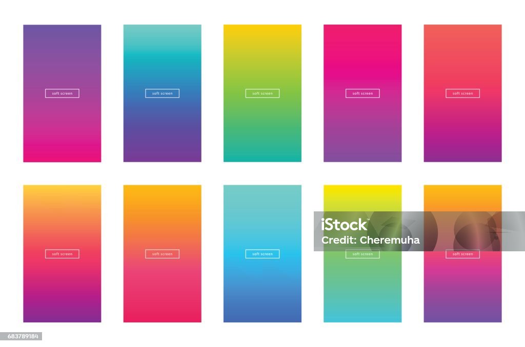 Soft color app background vector design. Modern gradient. Soft color background. Modern screen vector design for mobile app. Soft color gradients. Color Gradient stock vector