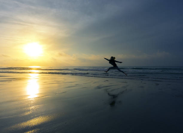 istock Happy girl on the beach 683792768