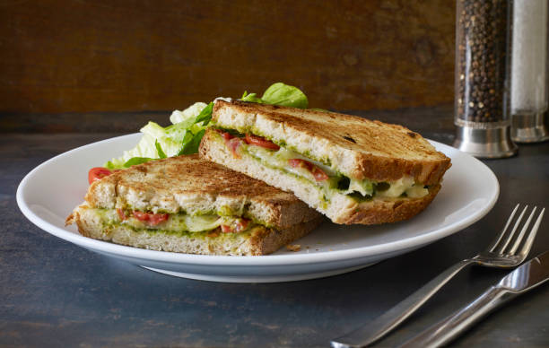 istock panini with tomato, pesto and mozzarella 683801840