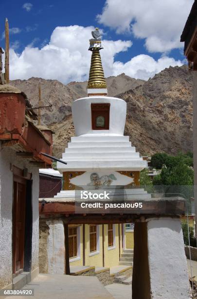 Stupa In Likir Monastery In Ladakh India Stock Photo - Download Image Now - Alley, Architecture, Asia