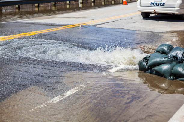 istock Flood over the road 683805300