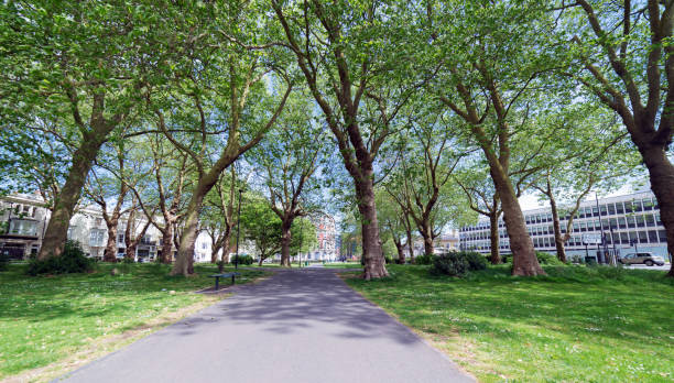 istock Queens Park in Southampton by the docks 683807818